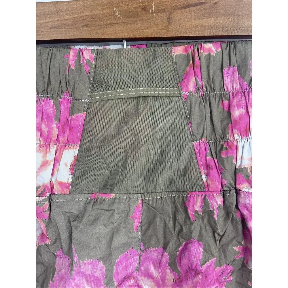 Free People FP Movement The Way Home Shorts Size S Military Rose Combo - Picture 4 of 7